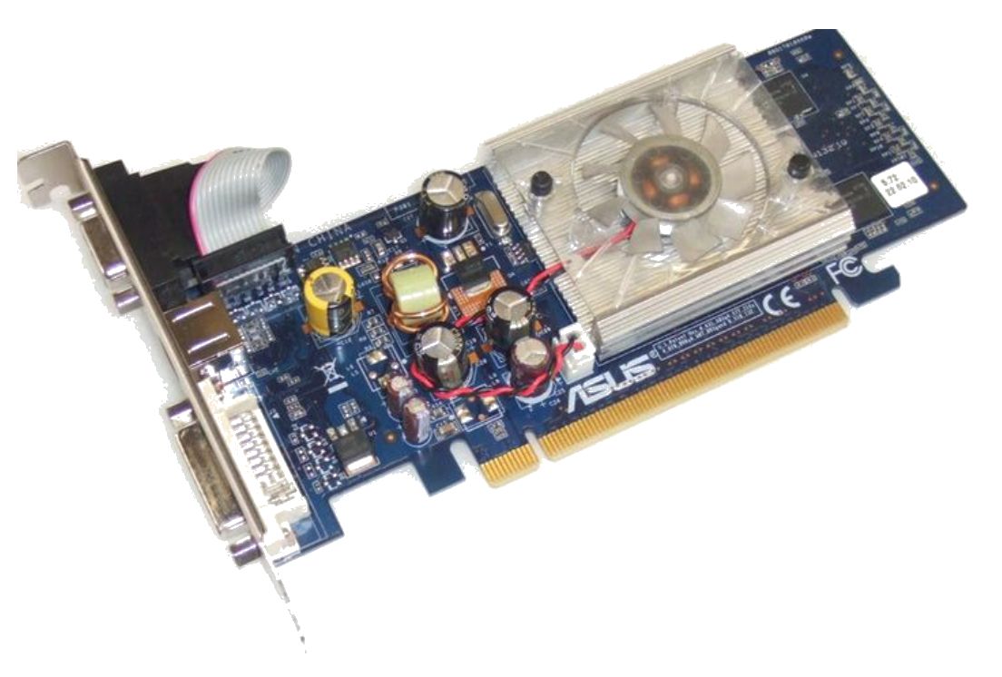 Grafische kaart nVidia GeForce 7500LE 256MB DDR2 PCI-E 16x 1.1 DVI VGA S-VIDEO G72 ASUS